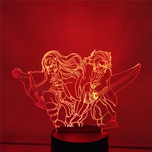 Демон убийца 3D светодиодный ночной Светильник Kimetsu без Yaiba камадо