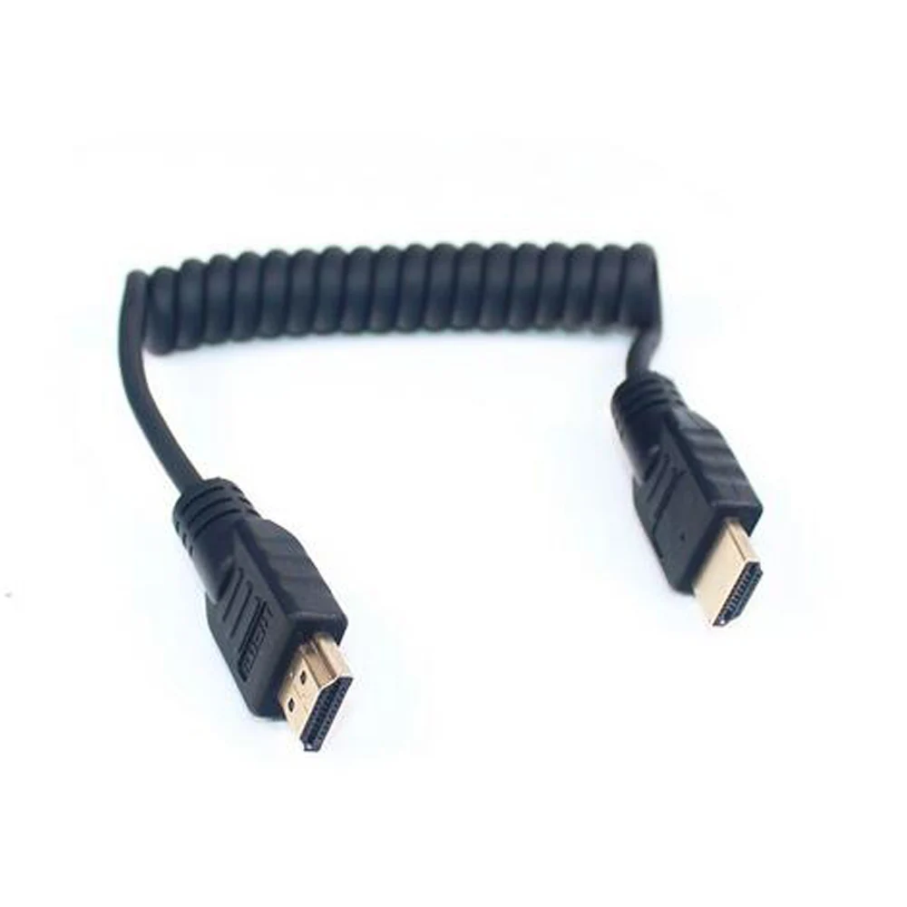 

Lanparte высокоскоростной Стандартный HDMI 2,0 спиральный видеокабель 30 см для камеры 60P BMPCC 6K 4K