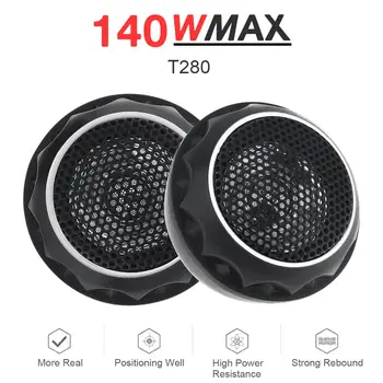 

2pcs 140W T280 Car Horn Dome Tweeter Audio Loudspeaker Car Stereo Treble Speaker for Cars
