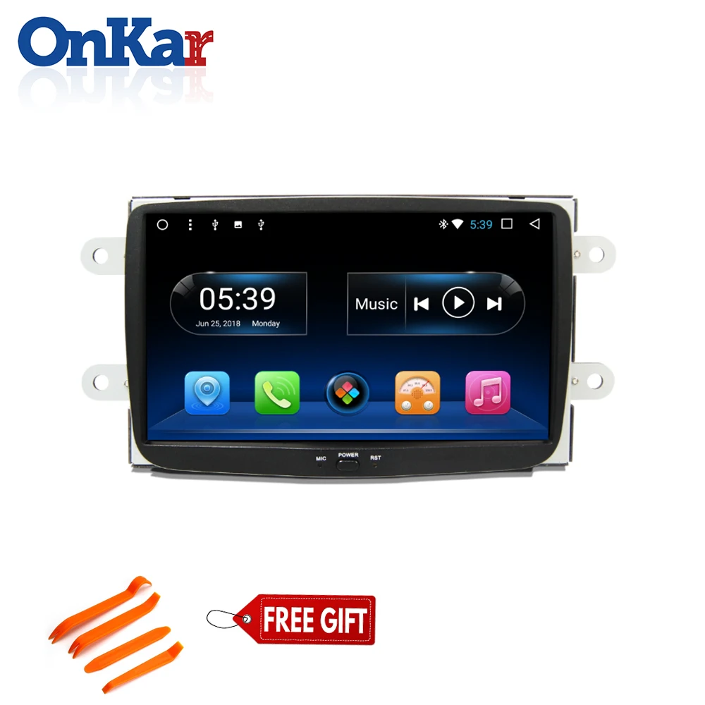 ONKAR Автомагнитола с GPS навигацией для Renault Dacia Duster Captur Logan Lada xary Sandero головное