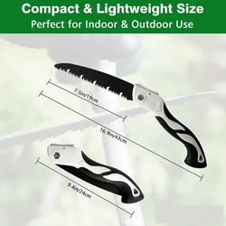 Scie pliante multifonctions pour le travail du bois, coupe tranchante, Camping, jardin, élagage des arbres, couteau à bois sec, outils à main 