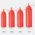 Konco Condiment Squeeze Bottles ,For Ketchup Mustard Mayo Hot Sauces Olive Oil Bottles Kitchen Gadget