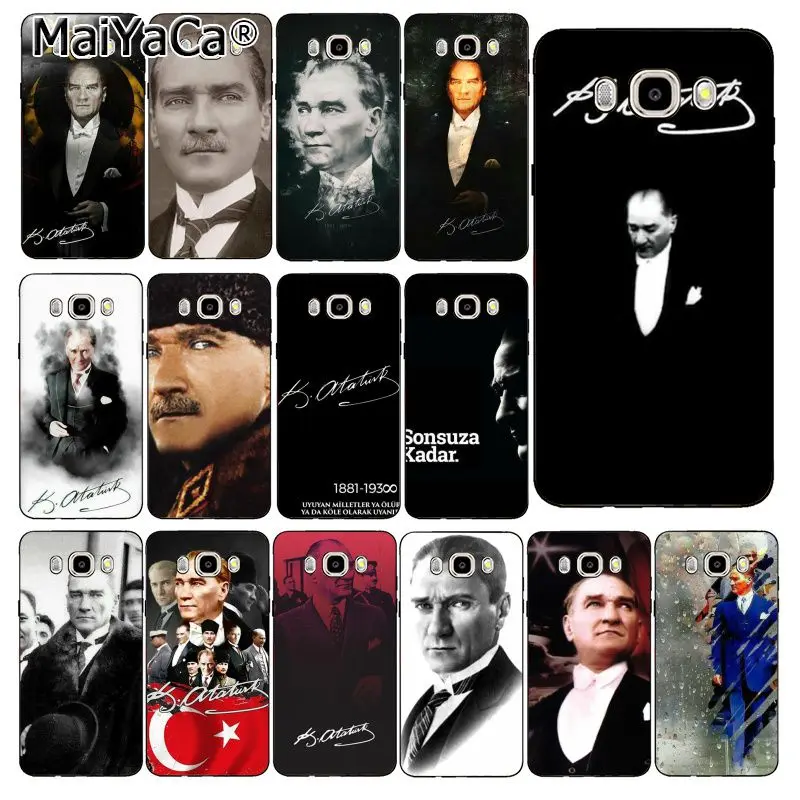

MaiYaCa Turkey Mustafa Kemal Ataturk Soft Phone Case For Samsung Galaxy J7 J6 J8 J4 J4Plus J7 DUO J7NEO J2 J7 Prime