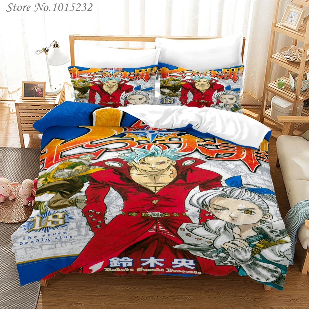 The Seven Deadly Sins 3D Printed Bedding Set Duvet Covers Pillowcases Comforter Bedding Set Bedclothes Bed Linen 02 