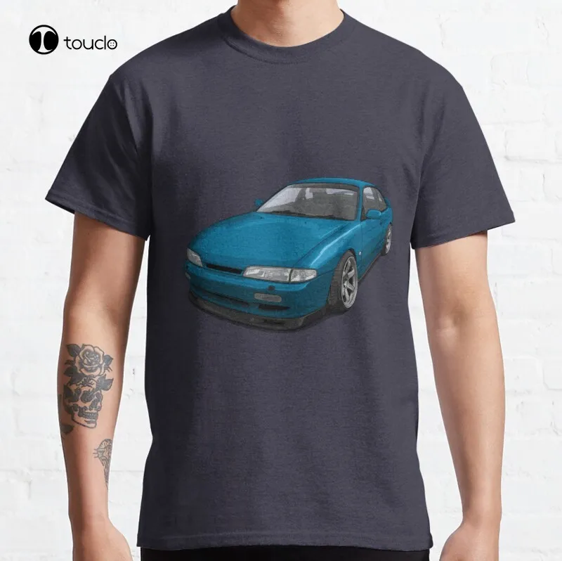 Классическая футболка S14 Zenki (240Sx 200Sx) Drift Touge гонки Мотоспорт Jdm дрейф хлопковая |