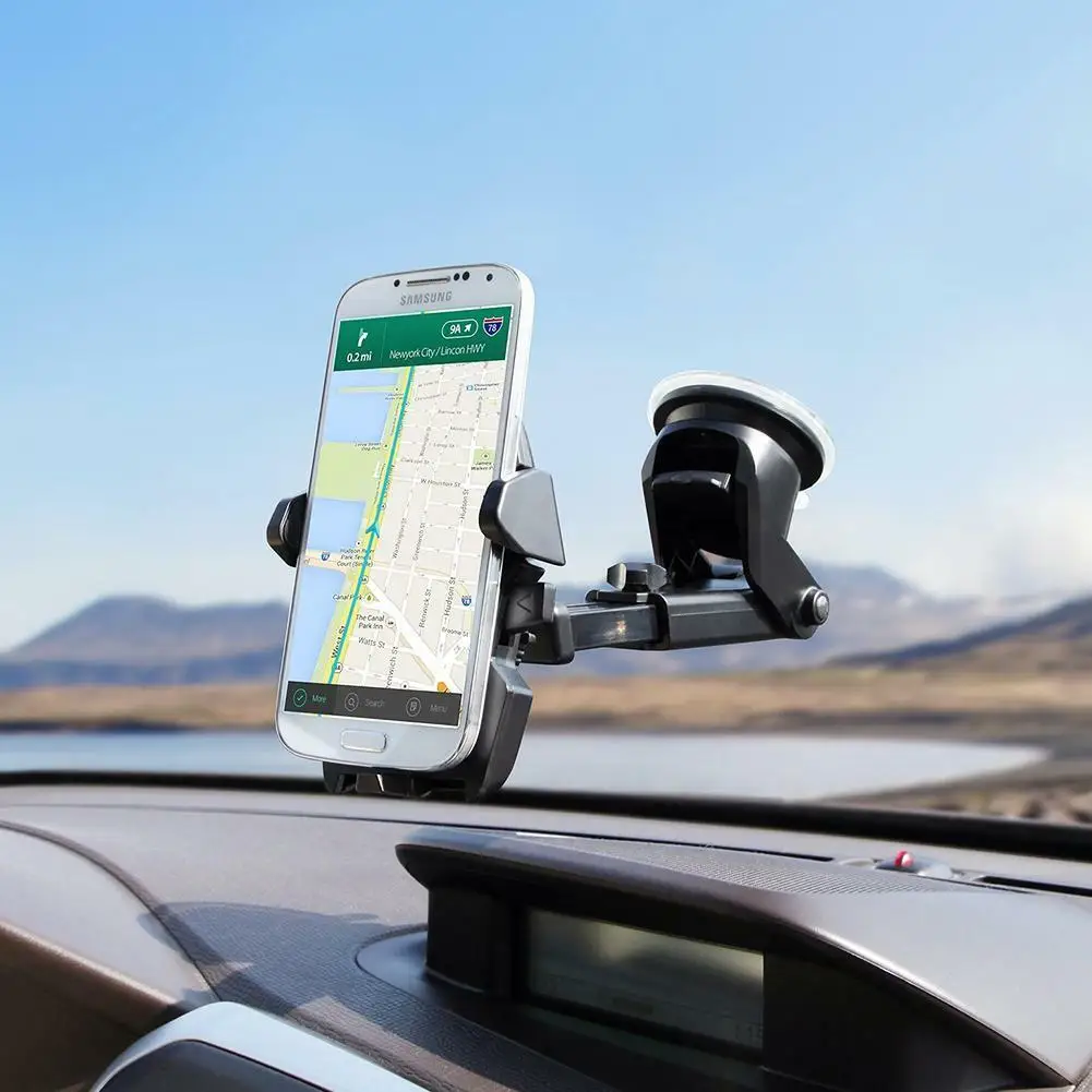 Universal Car 360° Windshield Mount Holder Stand for Mobile Phone For iPhone Samsung Universal Car Bracket Dropshipping