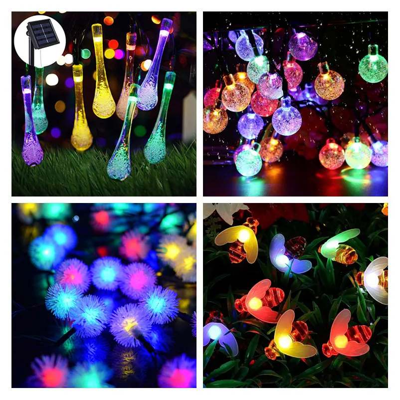 

Led Solar String Lights Garden Street Garland Outdoor Lawn Lamp Waterproof IP65 Christmas Decoration New Year Lighting Decor