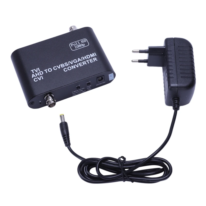 

Full Hd 1080P Tvi/ Cvi /Ahd To Cvbs/Vga/Hdmi Converter Hd Video Converter(Eu Plug)