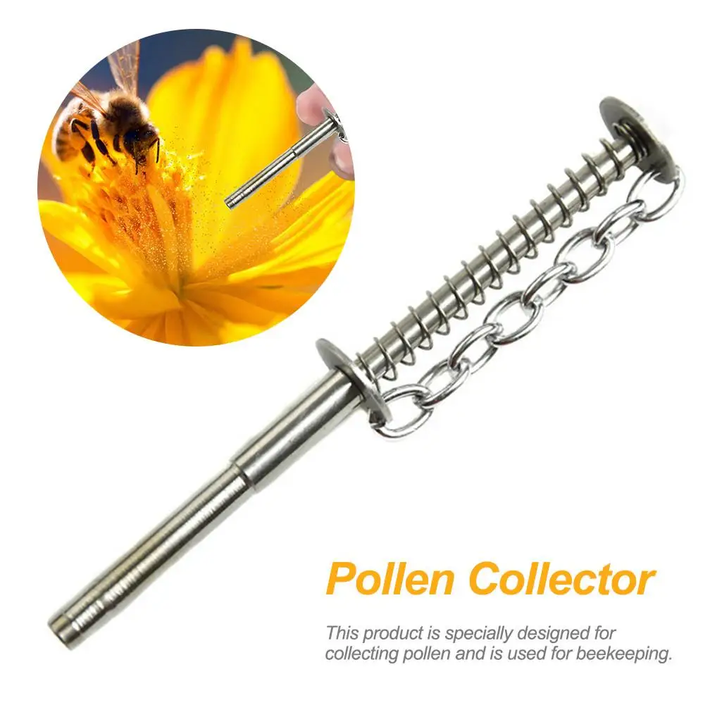 1PCS Stainless Steel Bee Pollen Grip Sucking Collector Bee