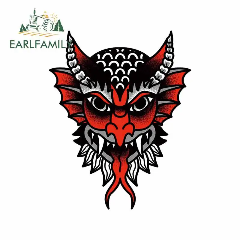 EARLFAMILY 13 см x 10 3 для искусства Дэвиса Райдера голова дьявола тонкая наклейка s
