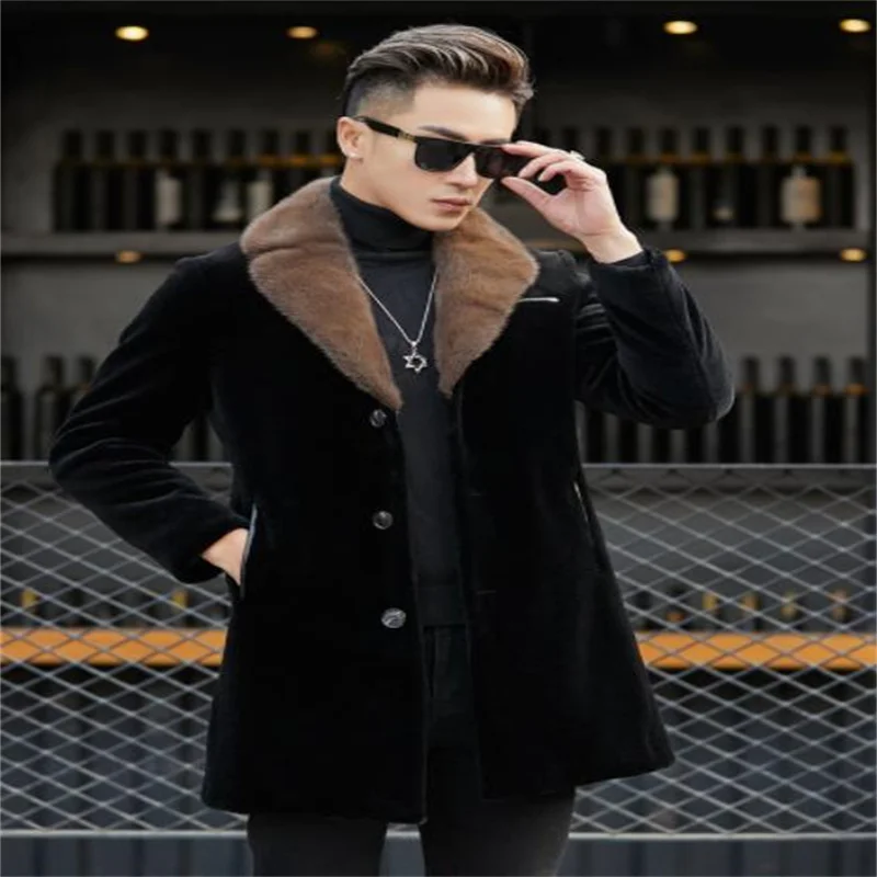 Mens Clothing Coats Long coats and winter coats Y-3 Cotton Overcoat in Black for Men 