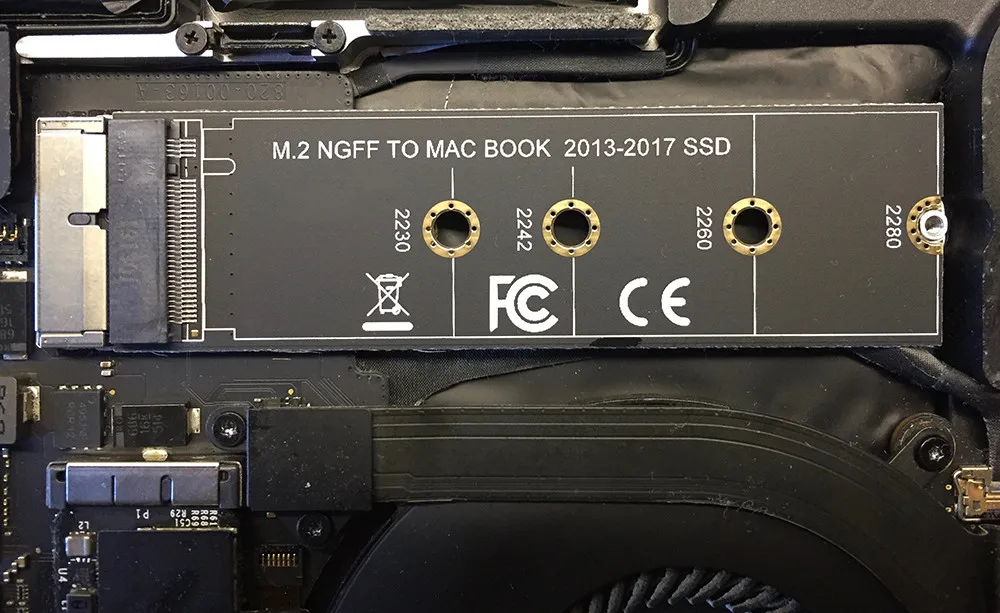 Nvme To Pcie Adapter Card M2 To Sata Adapter M2 Ssd Adapter M.2 NVME SSD Convert Adapter Card for MacBook Air Pro Retina 2013-NVME/AHCI SSD Upgraded Kit For A1465 A1466 A1398 A1502 M2
