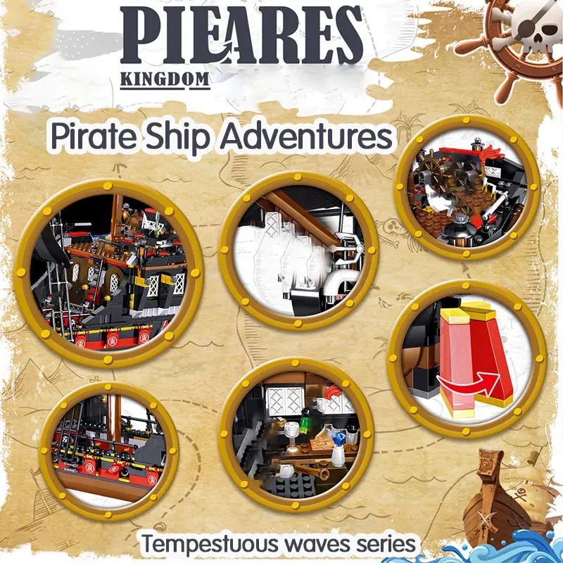 Cena 987 sztuk statek czarna perła Model kompatybilny Legoinglys karaibów piraci statki klocki chłopcy urodziny prezent dla dzieci zabawki