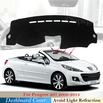 

Dashboard Cover Protective Pad for Peugeot 207 2006~2014 Car Accessories Dash Board Sunshade Carpet Anti-UV Dashmat 2013 2012