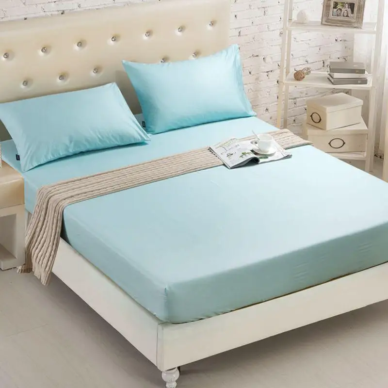Fitted-Sheet-Mattress-Cover-Solid-Color-Sanding-Bedding-Linens-Bed-Sheets-With-Elastic-Band-Double-Queen (5)
