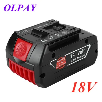 

18V6000mah Rechargeable Li-ion Battery For Bosch 18V Battery Backup 8.0Ah Portable Replacement BAT609 Indicator light