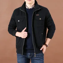  New 2022 Spring Autumn Men's Military Quality Europe Casual Style Khaki Jacket Army Coat Man 100% Cotton Black Jackets Outerwear 