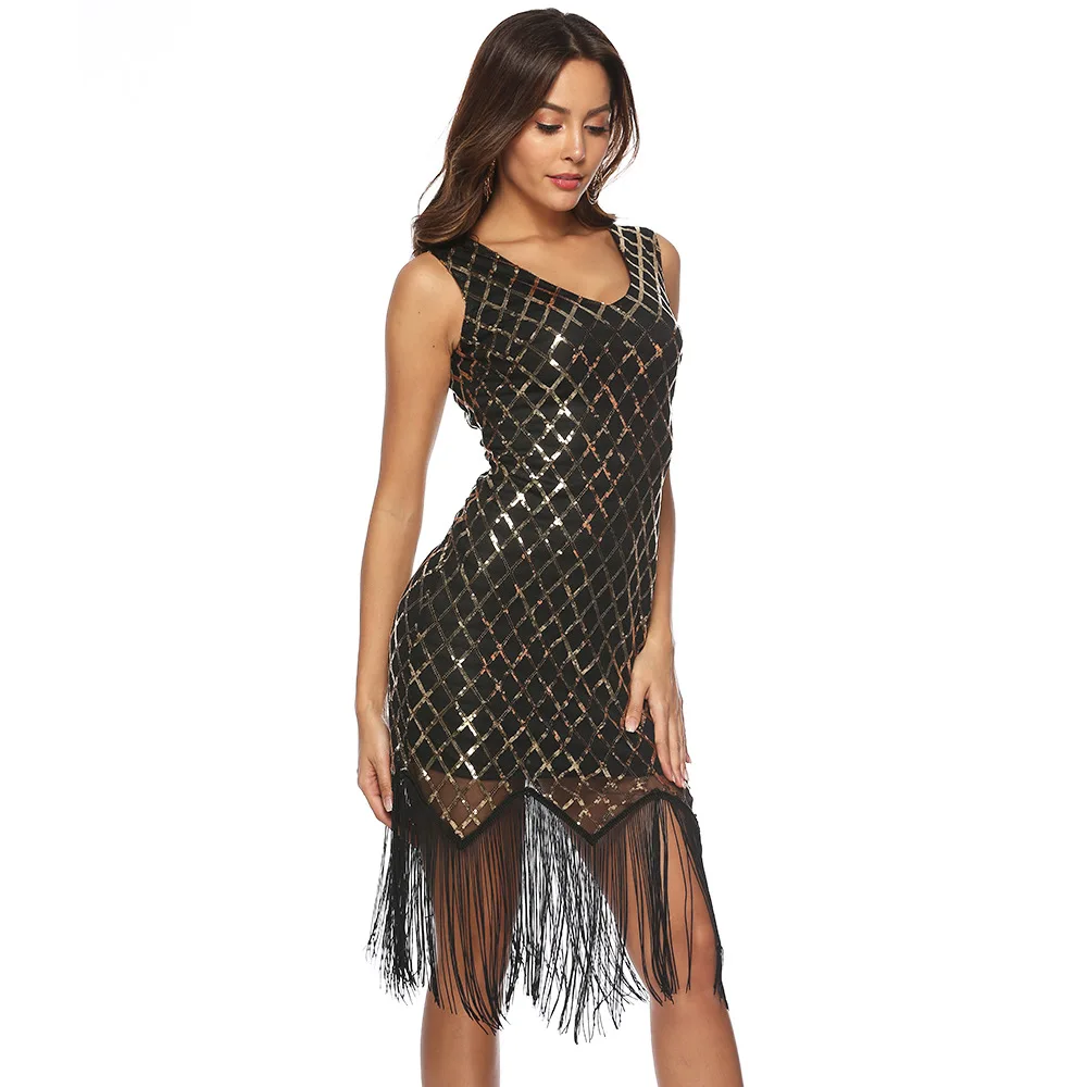 sequin fringe dress 2552 (4)