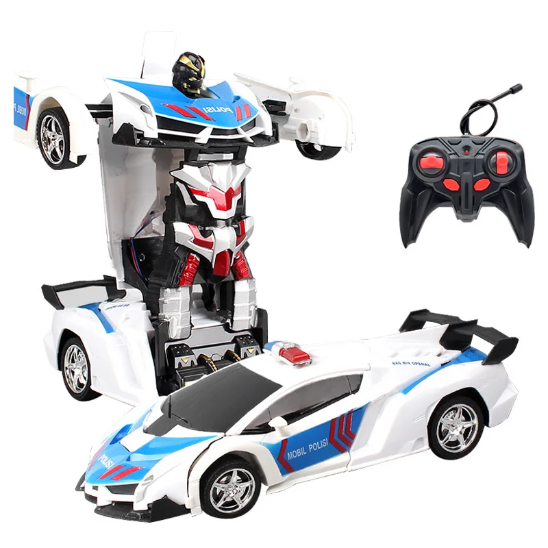 RC Car 24 styles Robots Toys Transformation Robots Sports Vehicle Model  Remote Cool Deformation Car Kids Toys Gifts For Boys remote control car RC Cars