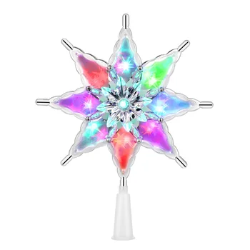 

YUNLIGHTS Battery Powered Tree Topper Star Treetop Star for Xmas Holiday