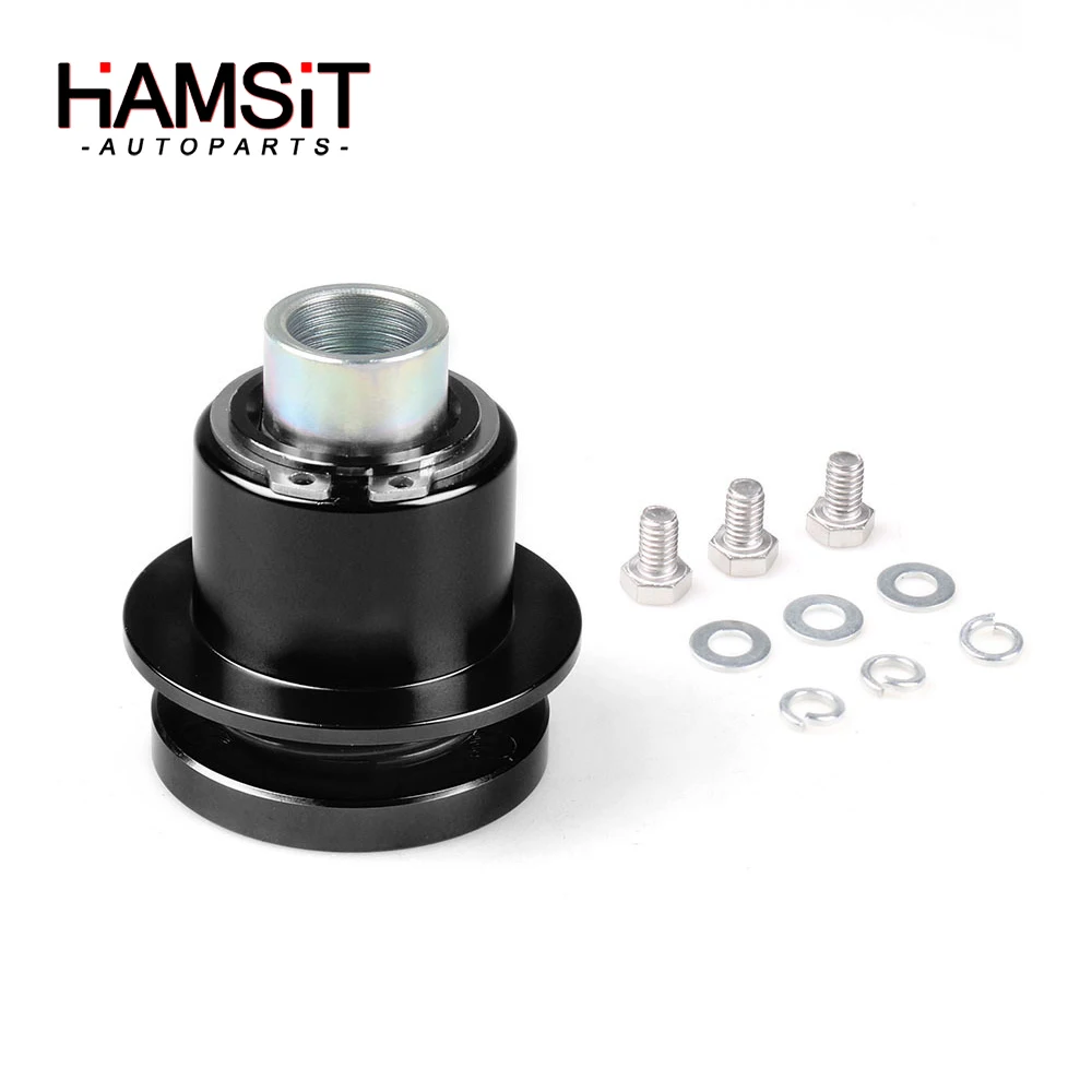 Hamsit Universal Aluminum alloy Auto Quick Release 3 hole Steering Wheel Hub Boss Kit 360