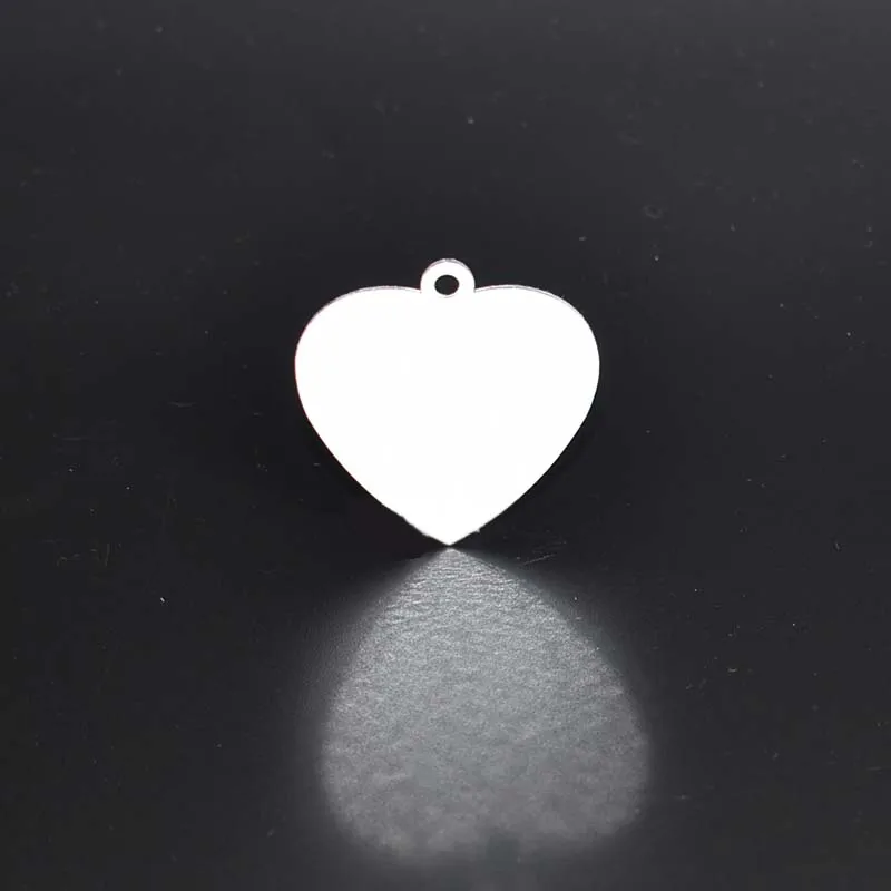 100pcs-37*36 mm Heat Transfer Printing Blank Tag-New Style Heart Shape Sublimation white Pet ID Tag-t-Promotion And Love Gift | Дом и сад