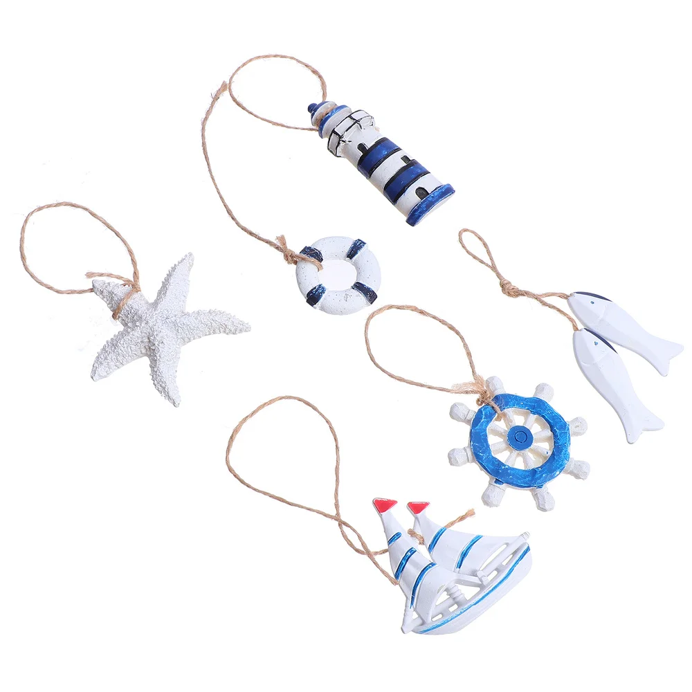 Wall Nautical Hanging Decor Ornament Mediterranean Beach Ornaments Decoration Party Pendant Hangings Decorations Ocean Ship Life wall art decor,wall hanging pendant,crystal wall hanging,glass pendant ornament