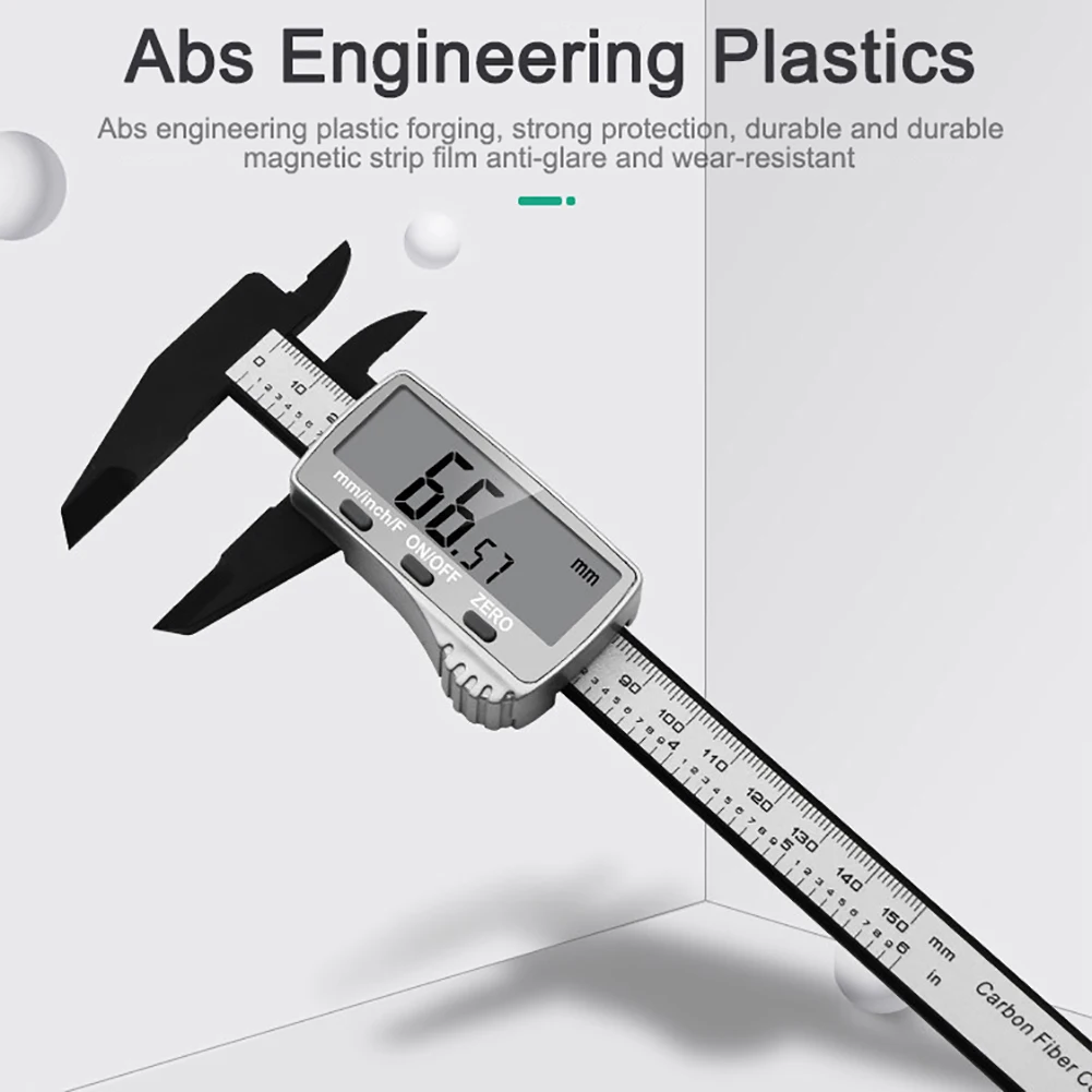 

150mm Fraction/mm/ Inch LCD Caliper High Precision Electronic Digital Display Caliper Measurement Tool Woodworking Testing Tools