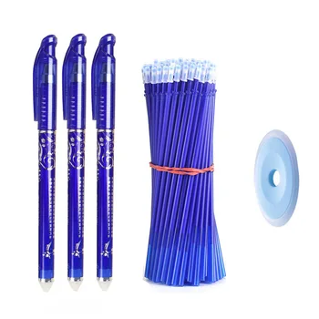 

27 Pcs/Set Magic Erasable Gel Pen Refill 0.38mm Washable Handle Blue/Black/Red Ink Pen School Office Writing Supplies Stationery
