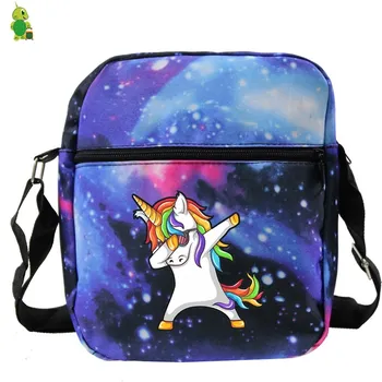 

Cartoon Unicorn Messenger Bags Canvas Crossbody Bags for Women Shoulder Bag Purses Handbags Travel Bags for Teenage Girls Boys
