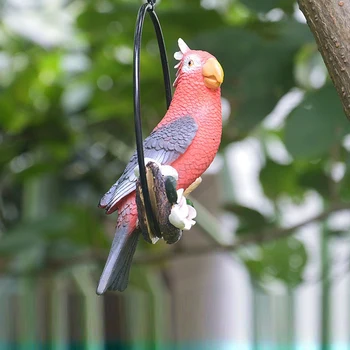 

Garden Decoration Simulation Parrot Fairy Garden Miniature Sculpture Resin Crafts Outdoor Animal Decoration Wedding Prop Gift