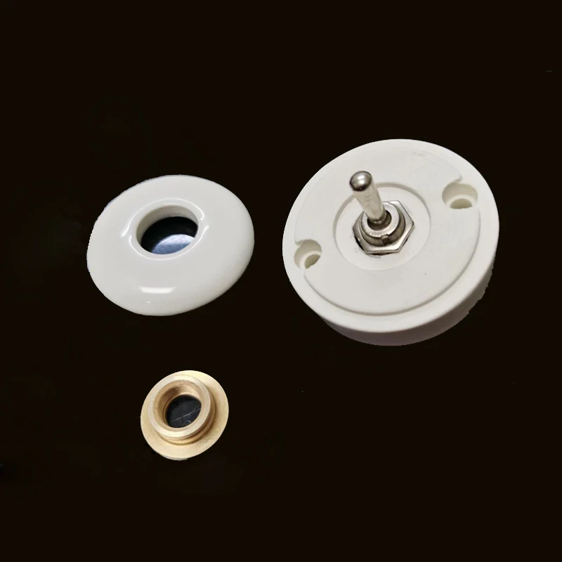 melhoria da casa redonda interruptor de alternância cerâmica lâmpada parede way way luz interruptor criativo