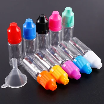 

100pcs Empty 20ml Plastic Dropper Bottle PET Texture Eye Drop Bottle with Childproof Cap for Smoke Oil Liquid Clear Bottles