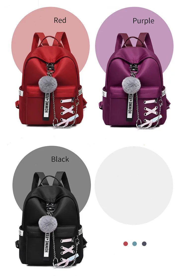 classy sling bags 2021 Women's Oxford Backpacks Waterproof Female Backpack Fashion Teenage Girls School Bags Retro Travel Backpack Girl Book Bag trendy laptop backpacks