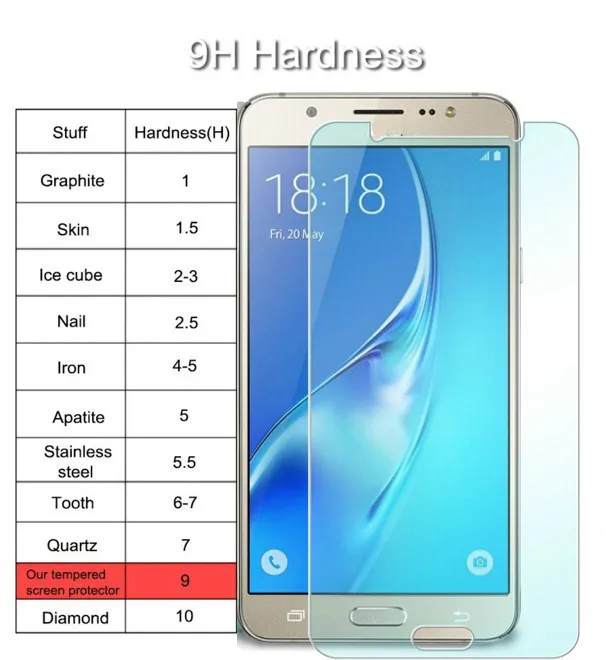 

9H Tempered Glass for Samsung Galaxy A3 A5 A7 2017 J5 2016 Screen Protector SM-J510H J530F J510FN J2 J5 2017 Verre Trempe 2.5D