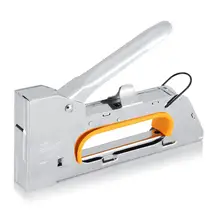 Нержавеющая сталь строительный ручной гвоздь степлер для мебели степлер для деревянной двери обивка обрамление заклепки пистолет комплект Инструменты Горячая