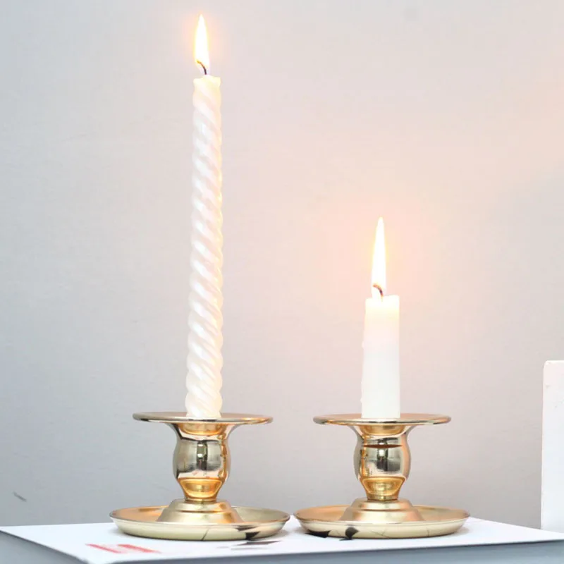 6 шт./партия металлический подсвечник декоративный для дома геометрический Свеча