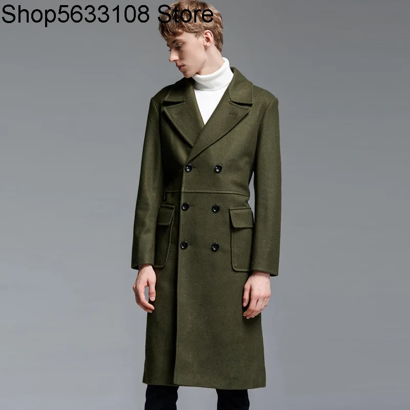 

Chao Jue Super Long Wool What About Coat Coat Male Winter Army Green Woolen Cloth Big Code 11191