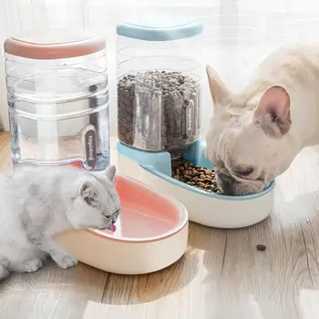 

Automatic Creative Multifunctional Pet Food Feeder Pet Water Feeder Pet Drinking Fountains Puppy Bowl Large Capacity Non-Slip