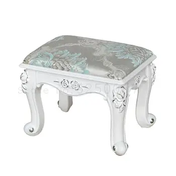 

European small bench ins net red living room coffee table low stool home round stool soft sitting children sitting stool