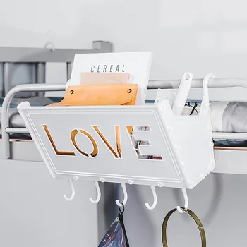 

Hanging Punch-Free Storage Basket Home Bedroom Dormitory Bedside Hook Storage Rack Toy Sundries Storage Rack Student Supplies