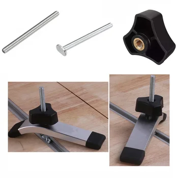

Plastic Knob Clamp Kit T Screw Threaded Rod Quick Acting Handle Nuts Sets