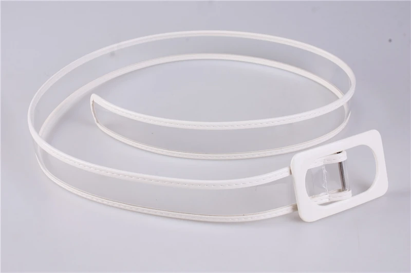 Transparent Belts For Women Fashion Square Buckle Leather Belt Jeans&Dress Match Waist Belt Waistband Hot Sales