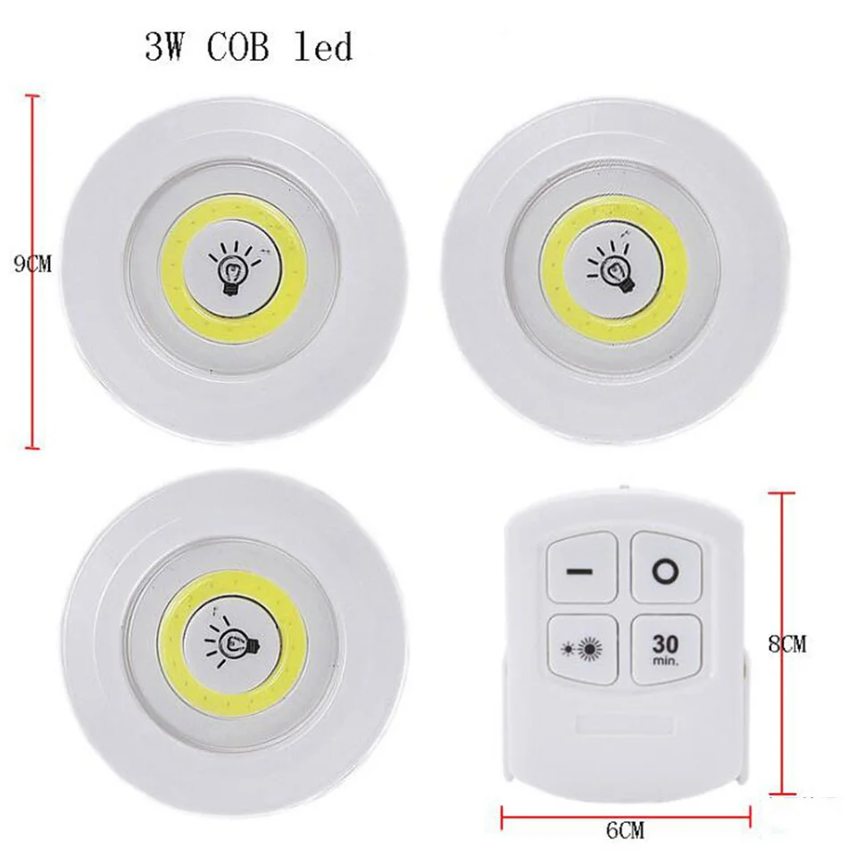 Новая диммируемая светодиодная подсветка под шкаф с пультом дистанционного управления на батарейках светодиодный светильник s для шкаф для ванной комнаты светильник ing