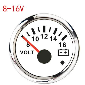 

8-16V/18-32V Voltmeter Volt Meter Gauge New Car Boat Voltage Gauges With Backlight Fit For Truck Motorcycle Yacht Marine 12V/24V