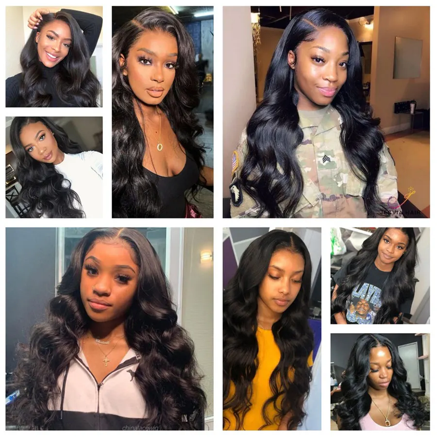 Brazilian Body Wave Hair Weave Bundles Natural Color Gossip 100% Human Hair weaving 34 Pieces 8-28 Inch Non-Remy Hair Extension (2)