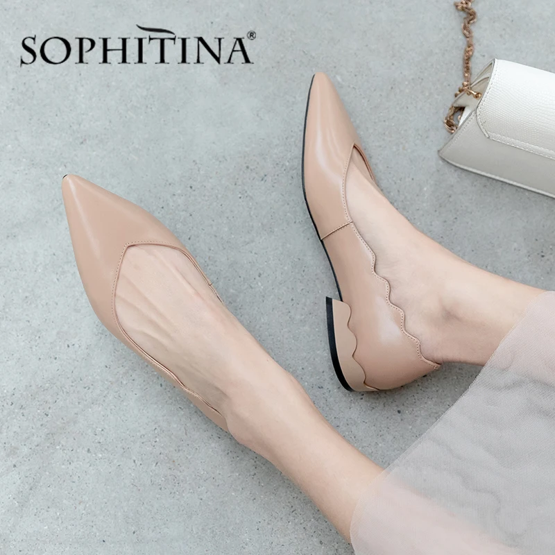 SOPHITINA/Новинка Выразительные женские туфли лодочки Модные высококачественные из