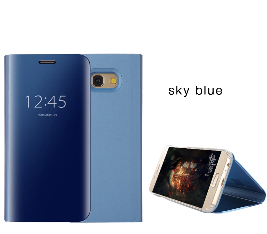 Противоударное Зеркало чехол для телефона для samsung Galaxy S9 S8 плюс S7 A6 A8 плюс Note 8 9 A10 A20 A30 A40 A50 A70 M10 M20 M30 крышка
