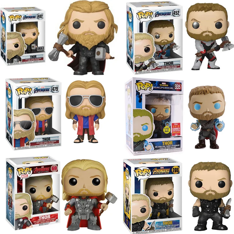 FUNKO POP новый стиль Marvel Мстители финал Тор виниловые фигурки коллекционные модели