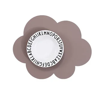 

The Nordic Denmark Leather Table Mat Oil Resistant Insulated Cloud Waterproof Coasters Bowl and Dish Simple Circle INS Children